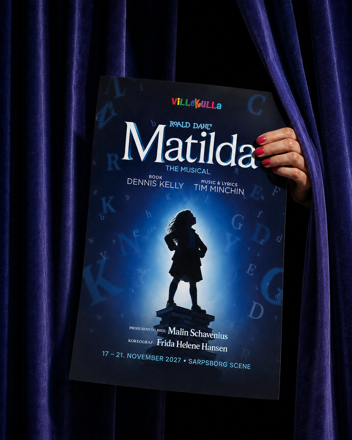 Villekulla-plakat for Matilda The Musical